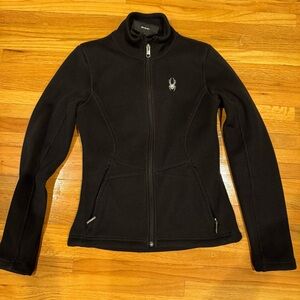 Spyder Black Ski Jacket Sleek Fitted Design S